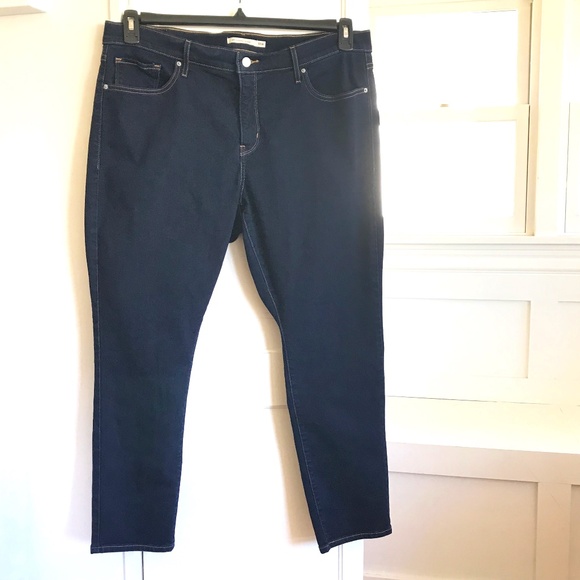 LEVI’S Skinny Jeans 311 Shaping Skinny Mid Rise Dark Wash Women’s Plus Size 18 - Picture 1 of 16